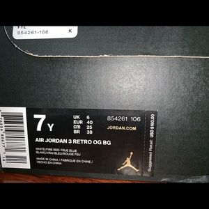 Air Jordan Retro 3 OG True Blues